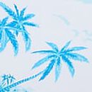 Reversible Boyshort Bikini Bottom, Tropical Toile Capri Blue, swatch