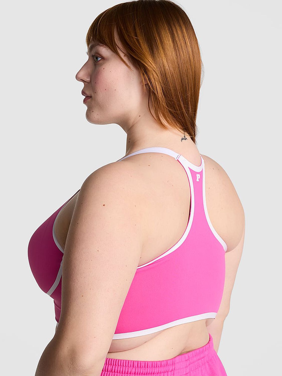 vs Pink Relay Contour Racerback Sports Bra Pink Gossip 1 of 2 