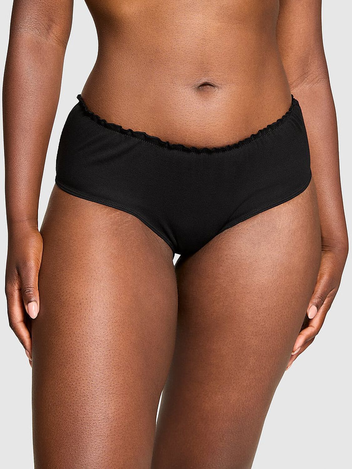 vs Pink Cotton Cheeky Panty 1 of 3 