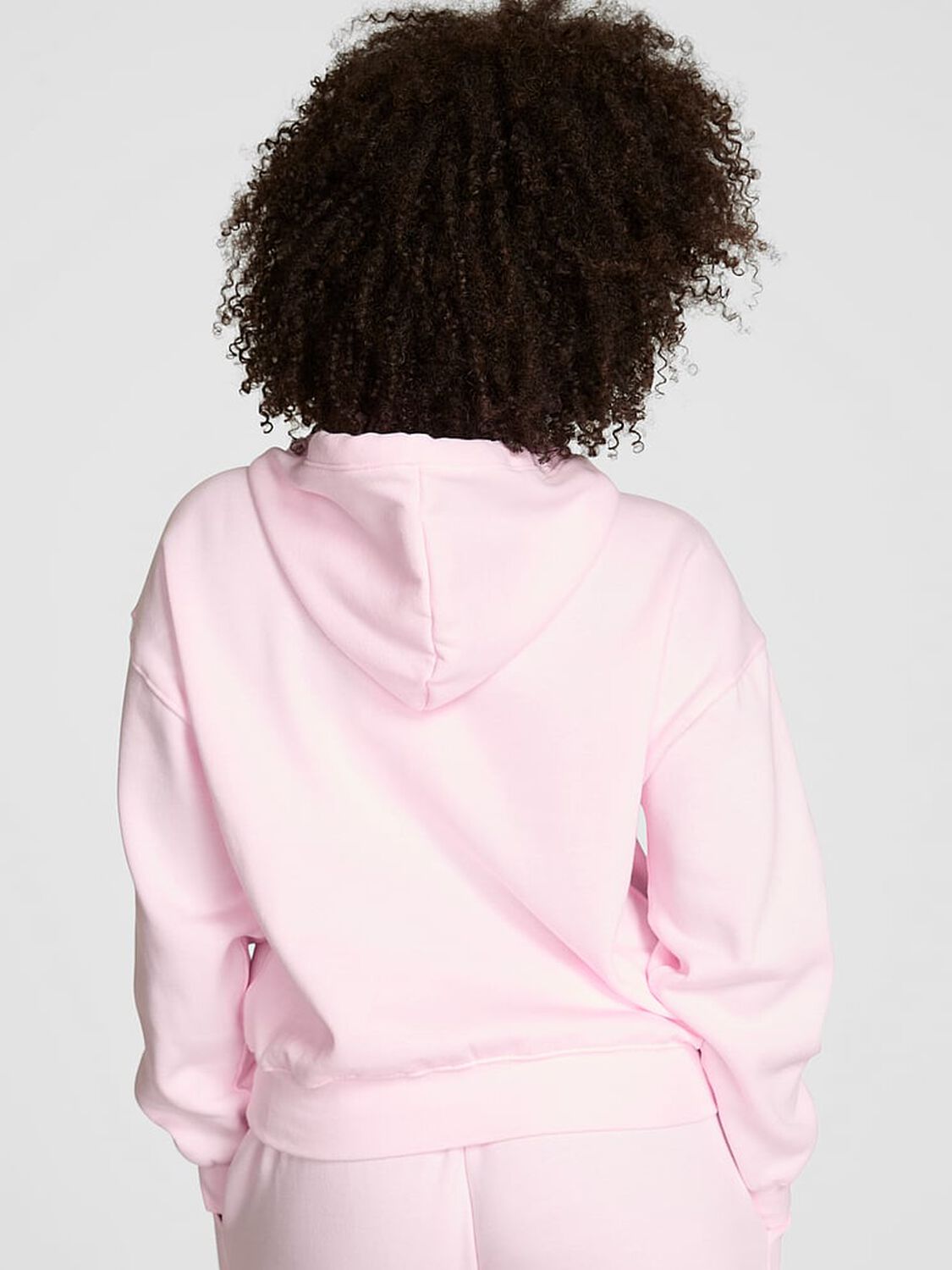 vs Pink Campus Fleece&trade; Full-Zip Hoodie Pink Tulip Spring 2 of 4 