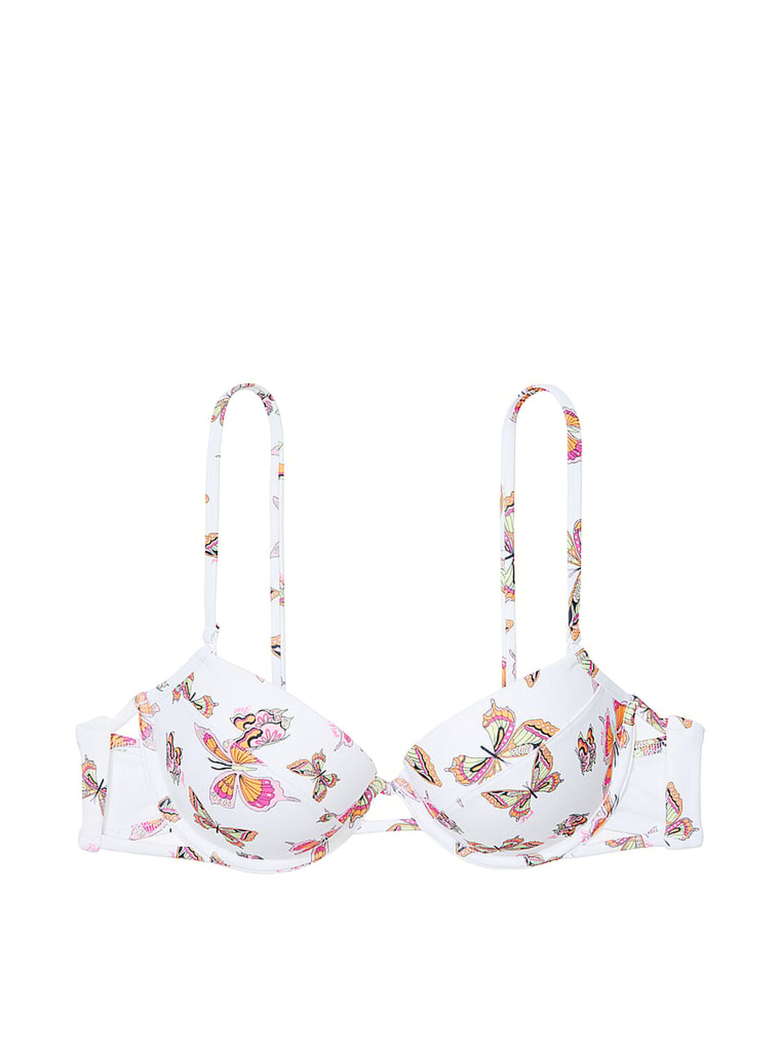 vs Pink Strappy Push-Up Bikini Top Limited Edition White Butterfly 3 of 3 