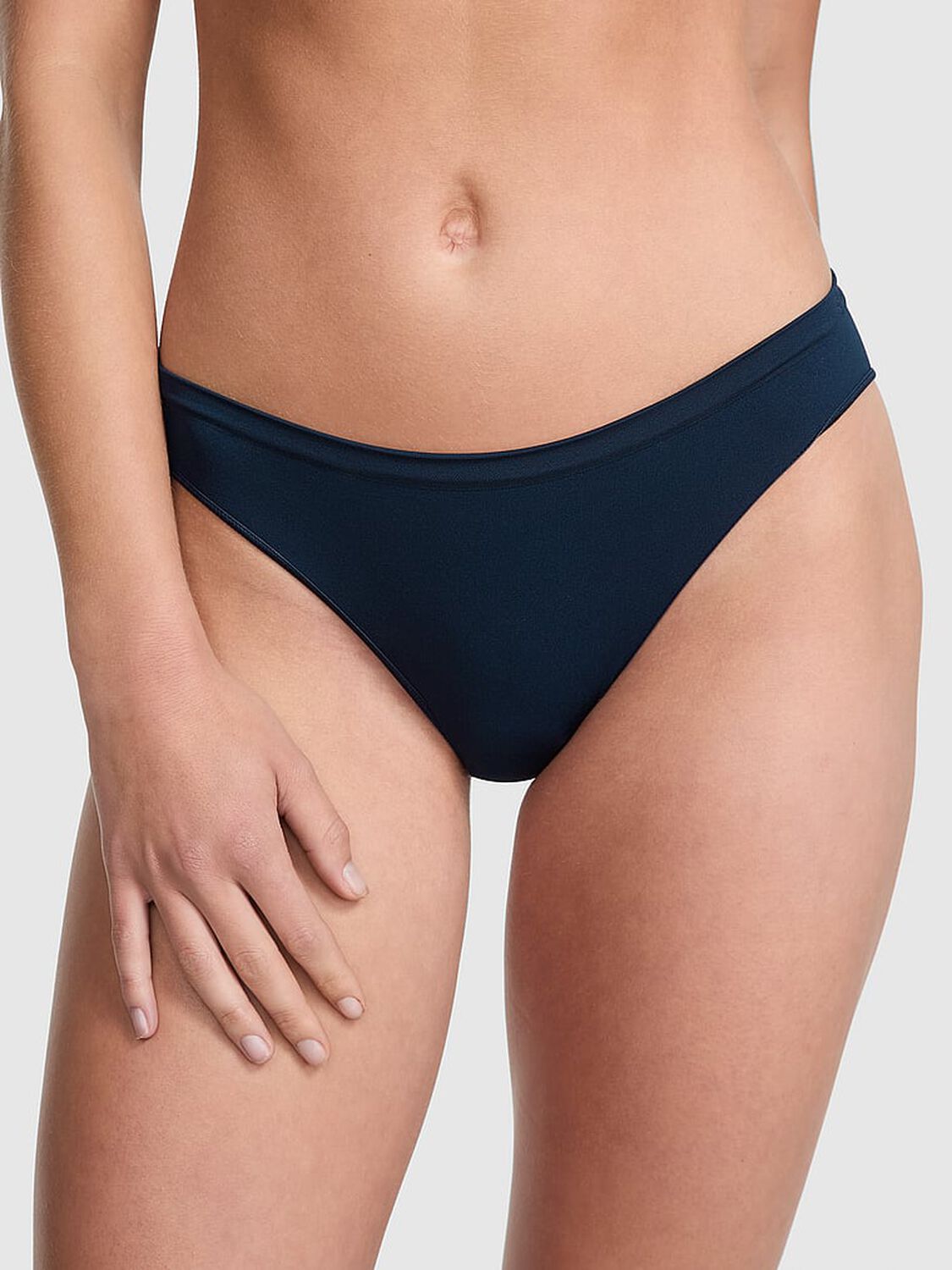 vs Pink Seamless Bikini Panty Noir Navy 1 of 3 