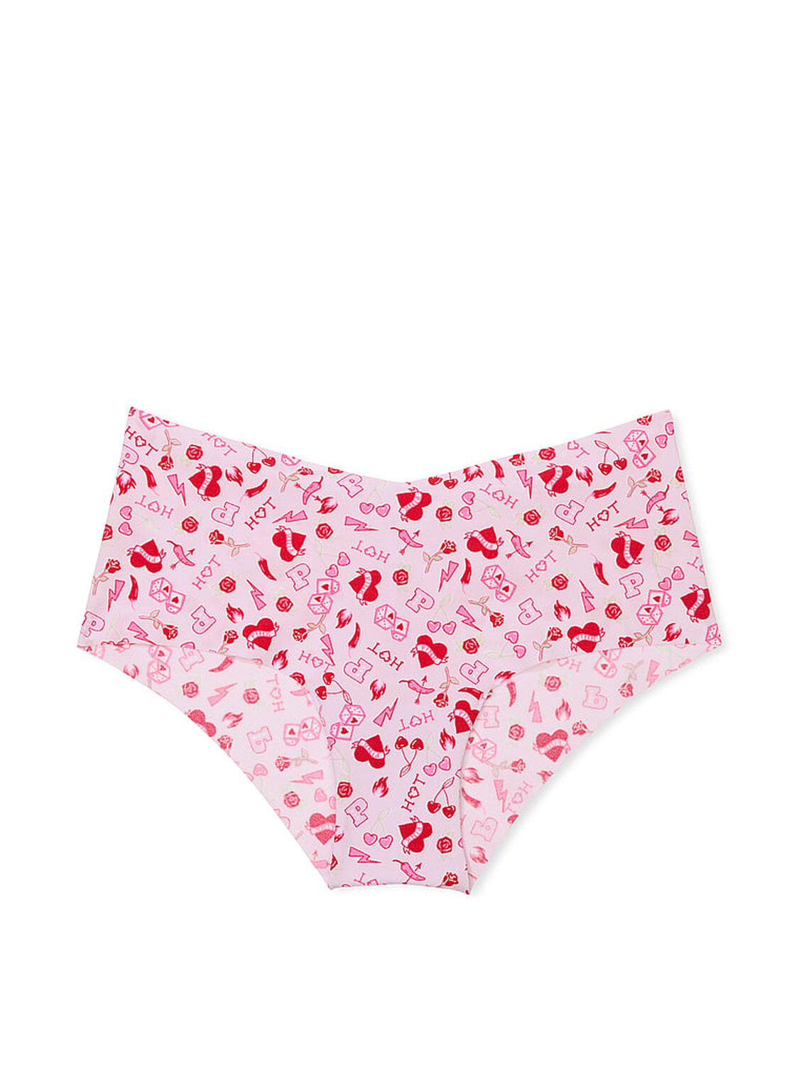 vs Pink No-Show Cheeky Panty Purple Whisper Spicy Print 1 of 1 