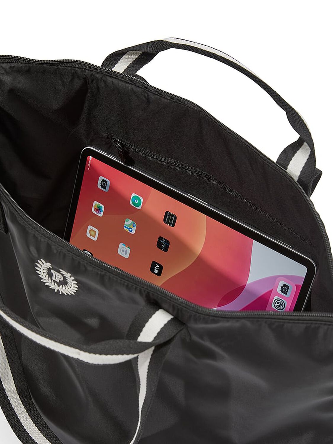 vs Pink Nylon Tote Bag Pure Black 4 of 4 