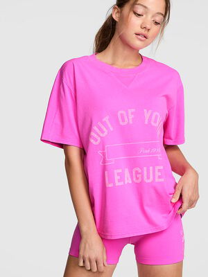 Campus Cotton&trade; V-Stitch Crewneck Boxy Tee