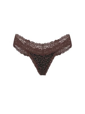 Wink Lace-Trim Thong Panty