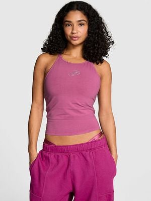 All-Day Cotton High-Neck Bra Tank