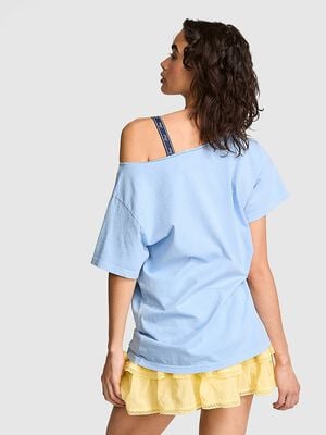 Campus Cotton&trade; Off-The-Shoulder Tee