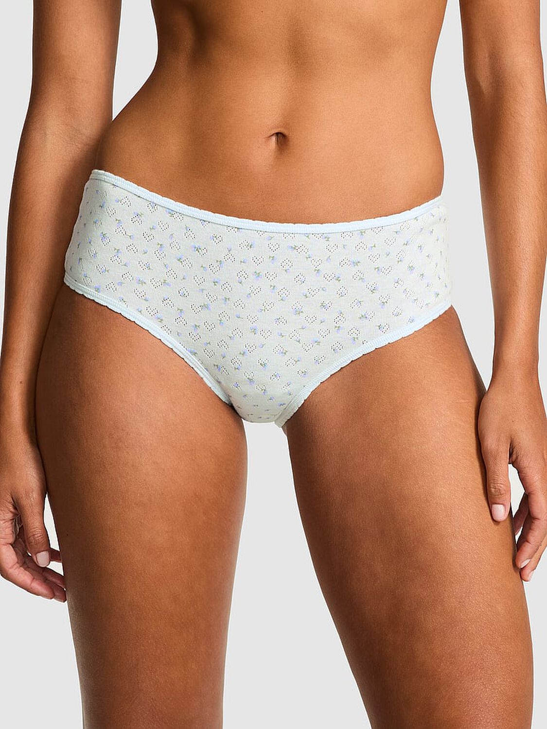 vs Pink Cotton Cheeky Panty Bliss Floral Print 1 of 3 