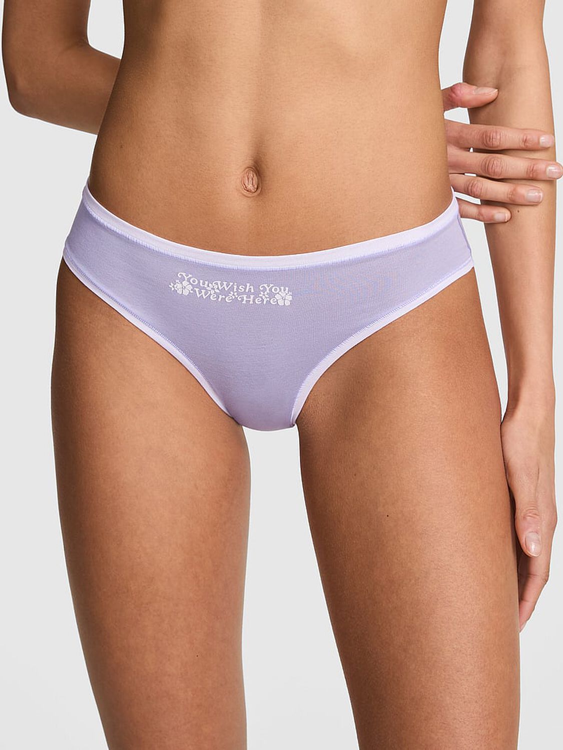 vs Pink Cotton Cheeky Panty 1 of 3 
