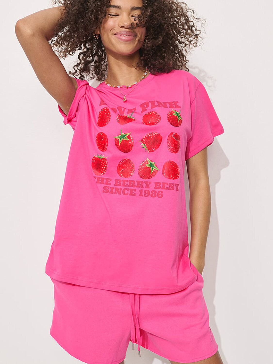 vs Pink Campus Cotton&trade; Tee Pink Twirl 4 of 4 