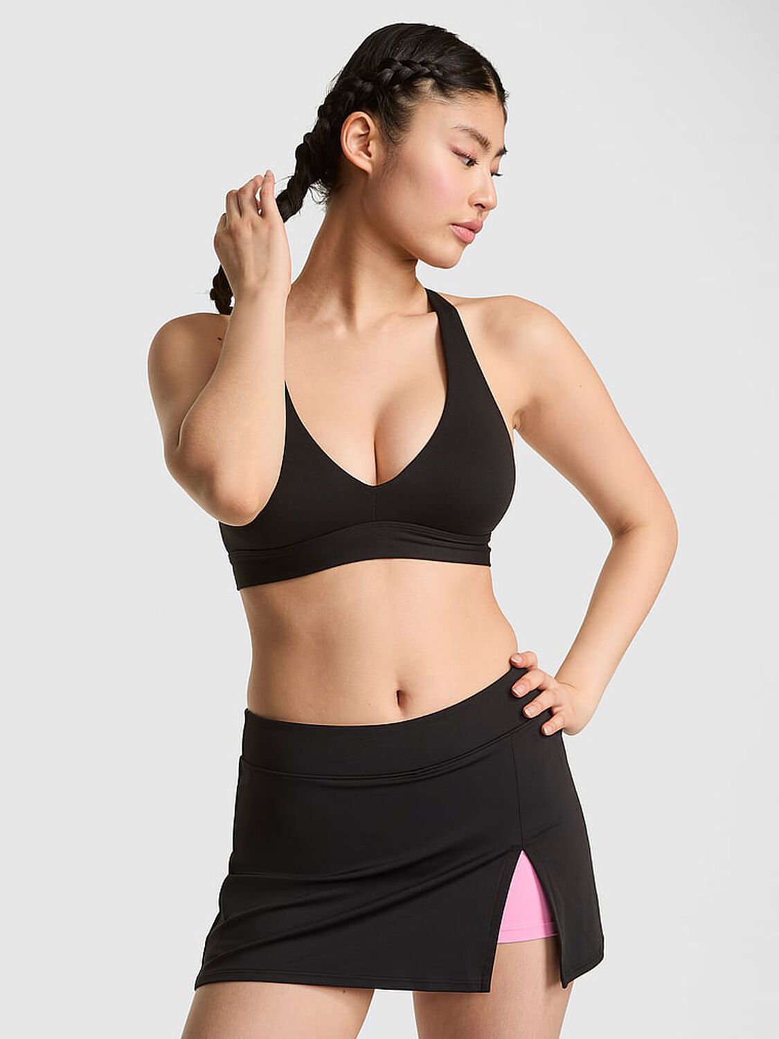 vs Pink Relay Micro Skirt Pure Black 1 of 4 