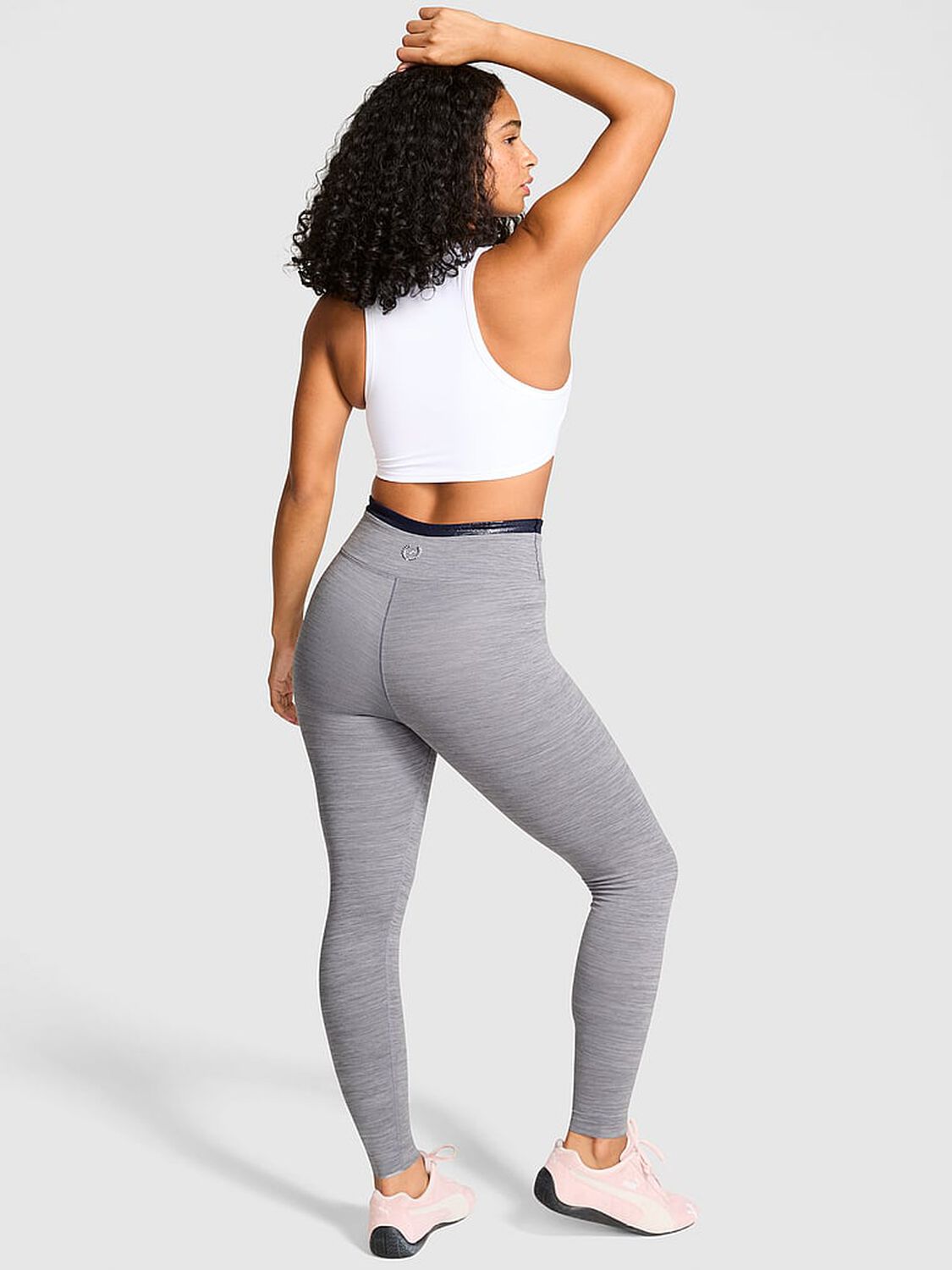 vs Pink Relay Double Up Leggings Night Owl Grey 2 of 2 