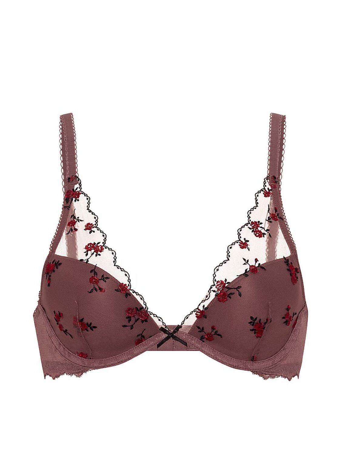 vs Pink PINK Wink&trade; Lightly Lined Plunge Bra Rose Taupe 3 of 4 