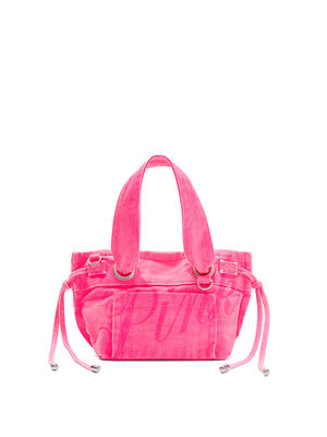 Canvas Flat-Bottom Mini Tote Bag