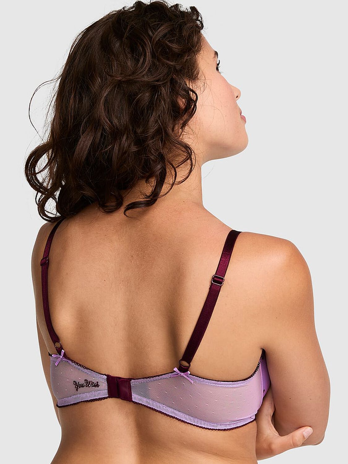 vs Pink PINK Wink&trade; Push-Up Balconette Bra Lilac Crush 2 of 3 