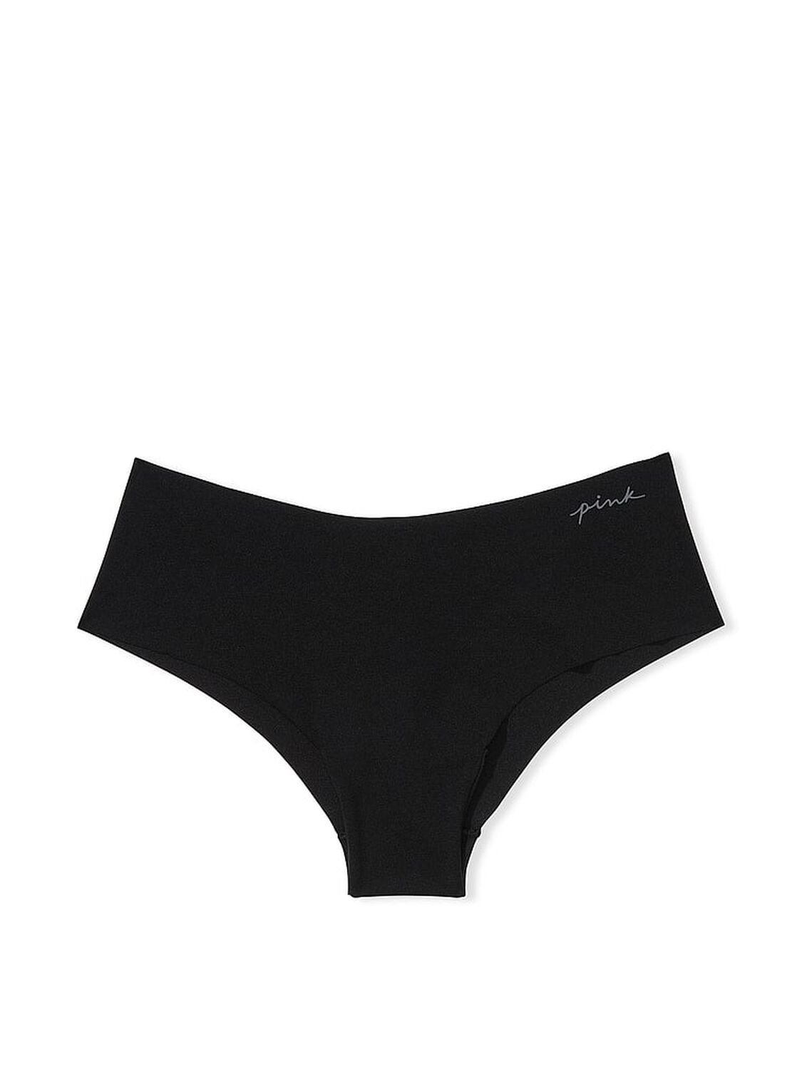 vs Pink No-Show Cheeky Panty Pure Black 3 of 3 