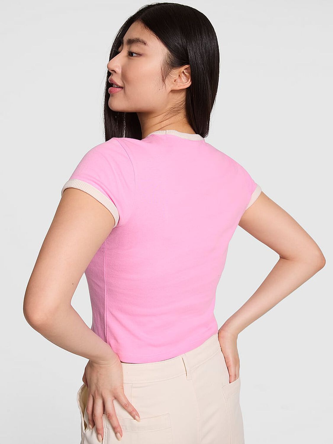 vs Pink Retro Cotton Tee Pink Lollipop 2 of 2 