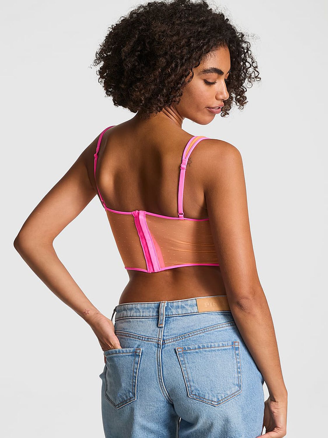 vs Pink Bralettes & Bra Tops Wink Charmed Fruit Corset Top Vitamin C W Radiant Rose 2 of 2 