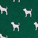 Logo Cotton Shine High-Leg Thong Panty, Jaguar Green Dog Print, swatch