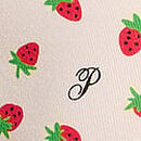 Seamless Bikini Panty, Winter White Strawberry Print, swatch