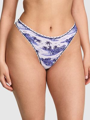 Cotton High-Leg Thong Panty