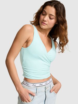 PINK Relay&trade; Ruched Wrap Bra Tank