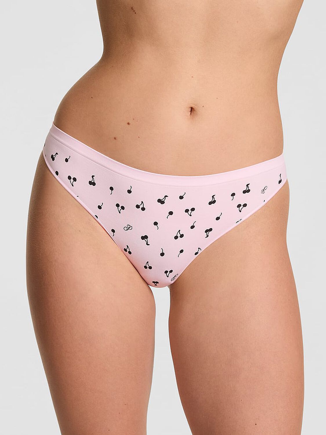 vs Pink Seamless Thong Panty Pink Tulip Cherry 1 of 3 
