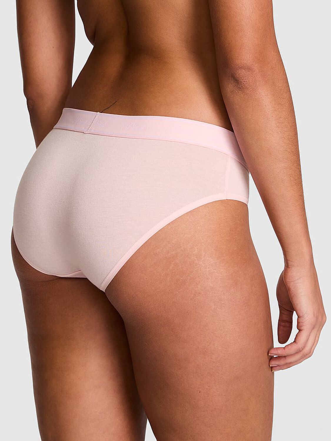 vs Pink Logo Cotton Hiphugger Panty Angel Pink 2 of 3 