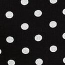 All-Day Cotton&trade; Racerback Bra Tank, Black And White Dots, swatch