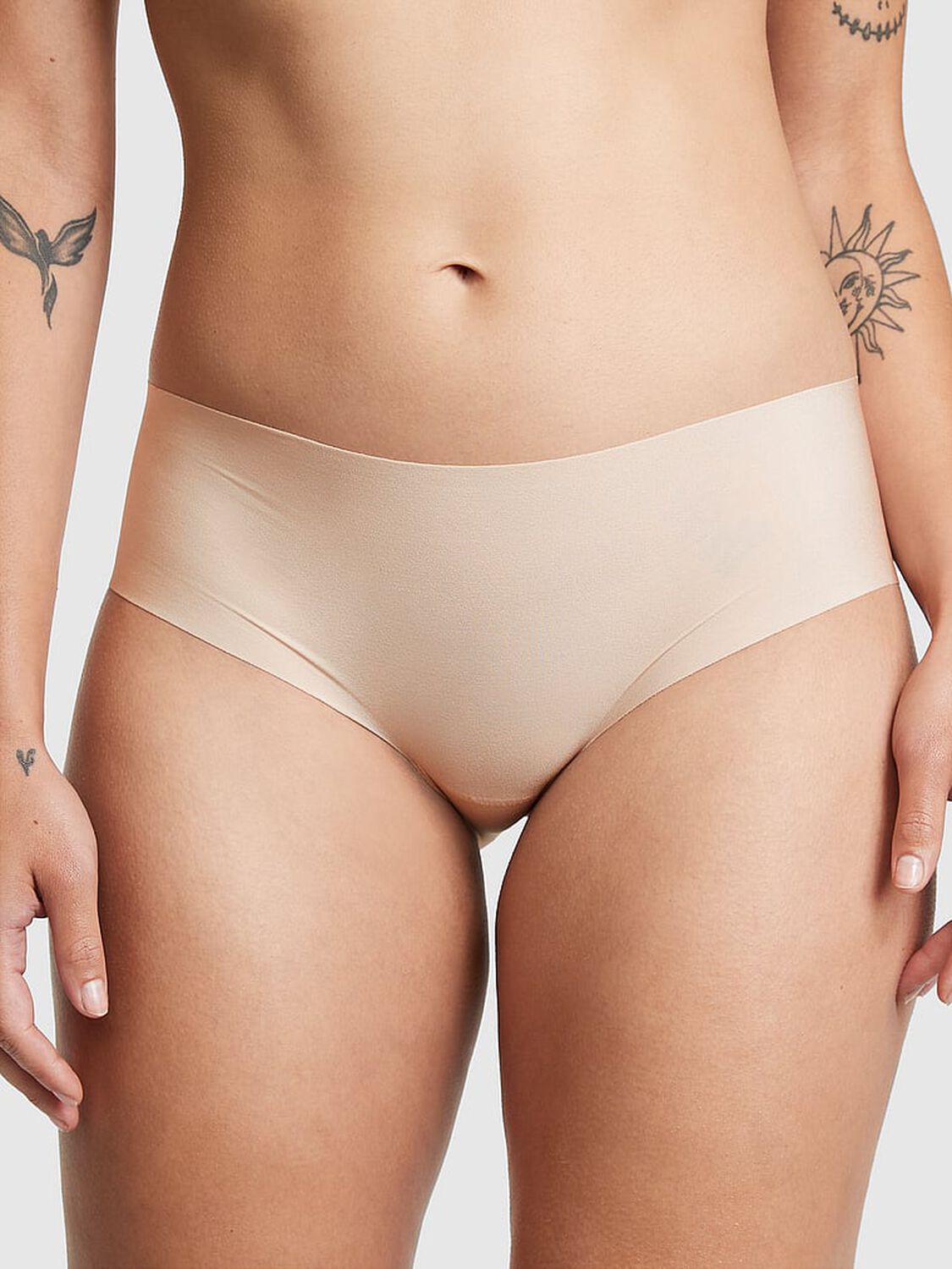 vs Pink No-Show Hiphugger Panty Marzipan 1 of 3 