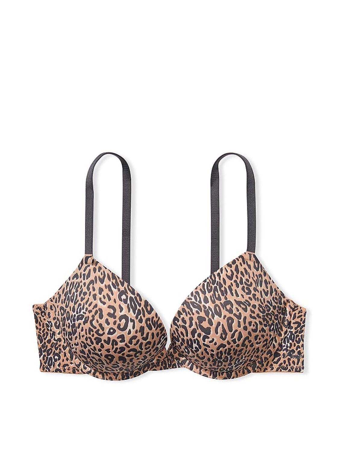 vs Pink Wear Everywhere Wear Everywhere Super Push-Up Bra Praline Leopard Print 3 of 3 