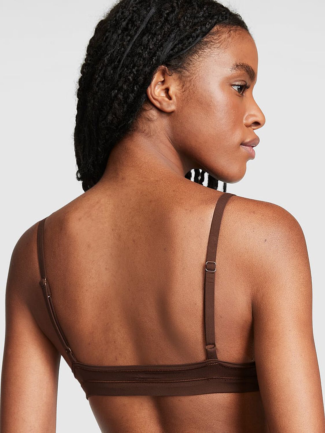 vs Pink Bralettes & Bra Tops Triangle Bralette Ganache 2 of 4 