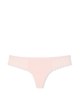 No-Show Heart Lace Thong Panty