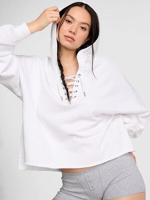 Campus Terry&trade; Lace-Up Tunic Hoodie