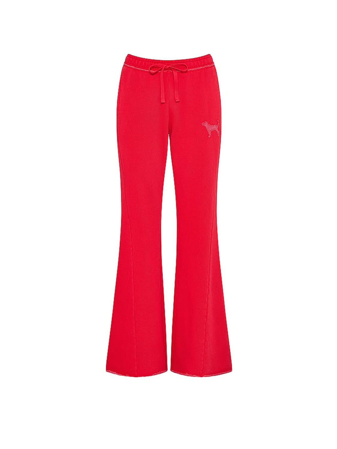 vs Pink Campus Terry&trade; Flare Pants Bright Vermillion 3 of 3 