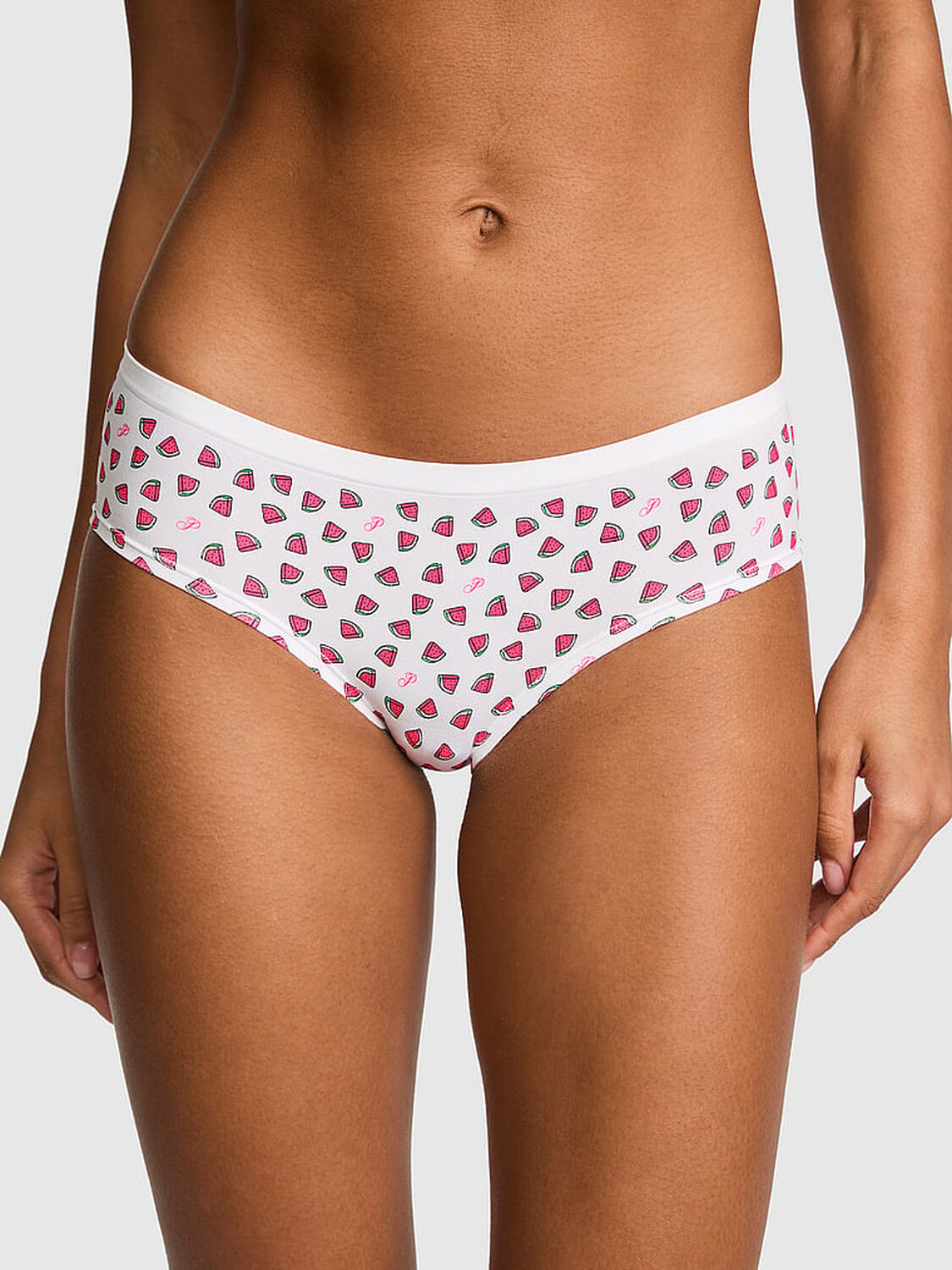 vs Pink Seamless Hiphugger Panty Vs White Watermelon Print 1 of 2 