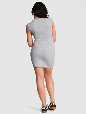 All-Day Soft Ribbed Bodycon Dress