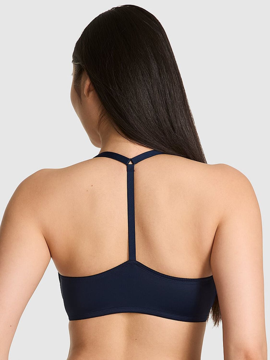 vs Pink Wear Everywhere Wear Everywhere Front-Close Lightly Lined Full Coverage T-Shirt Bra Noir Navy 2 of 3 