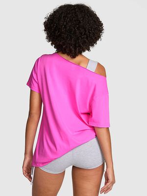 Campus Cotton&trade; Off-The-Shoulder Tee