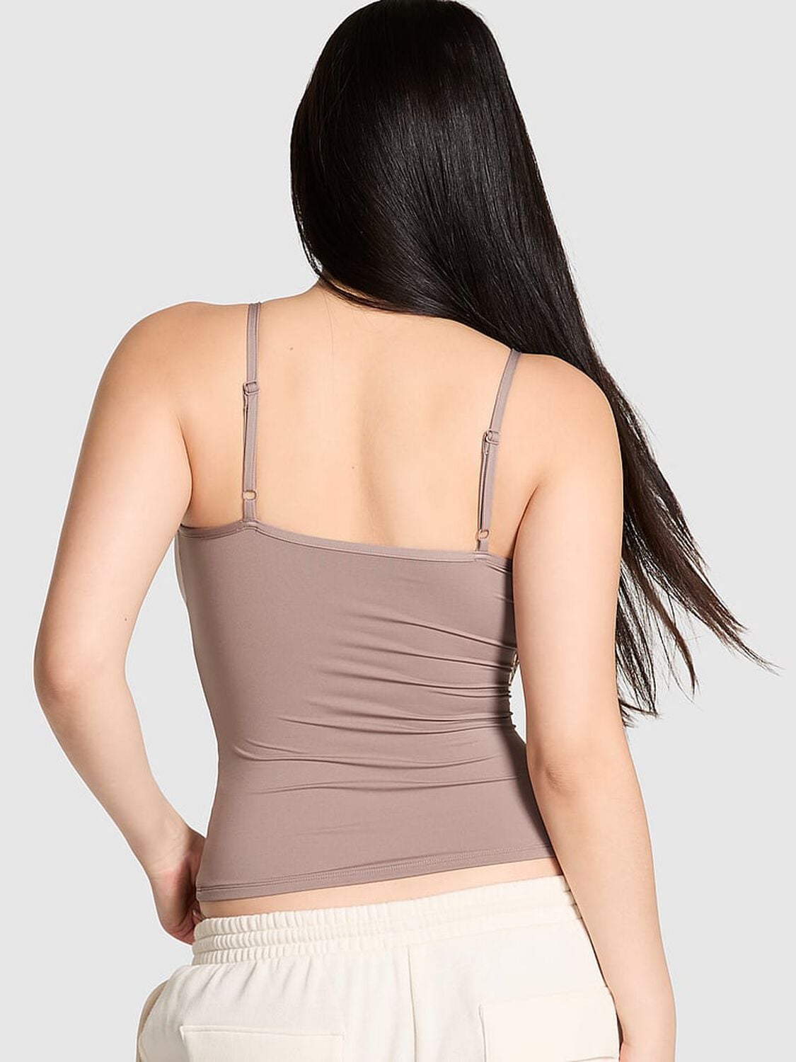 pink Pink Base Stretch Cami Iced Coffee 2 of 3 