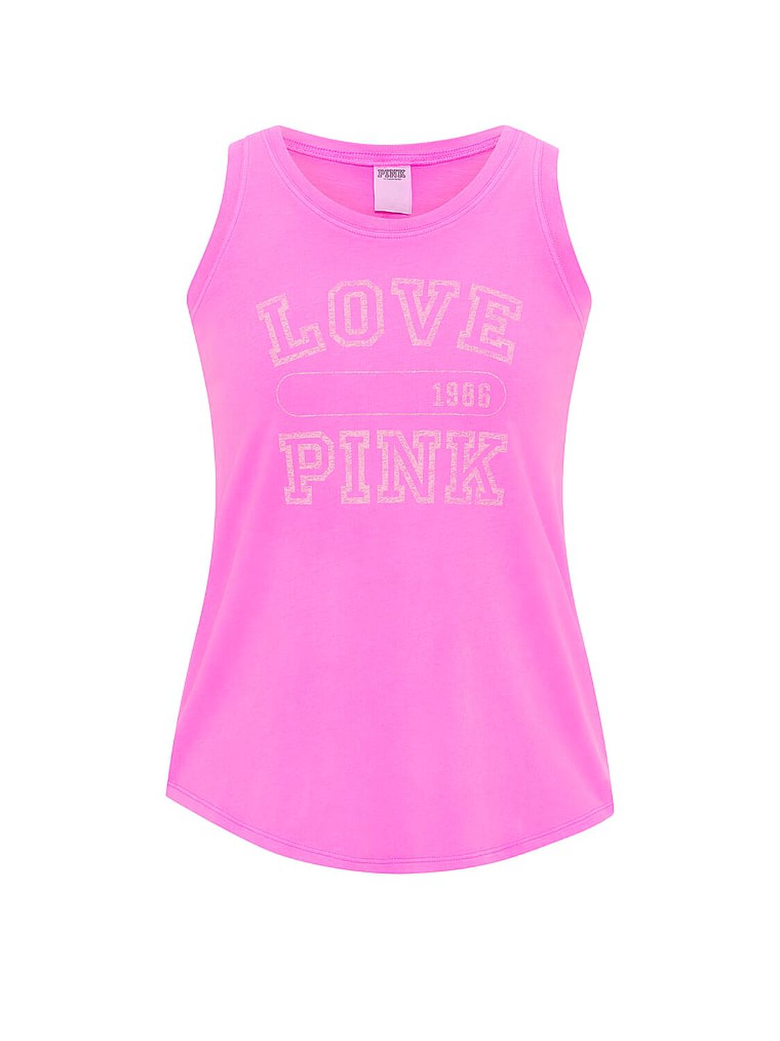 vs Pink Campus Cotton&trade; Tank Top Pink Berry 3 of 4 