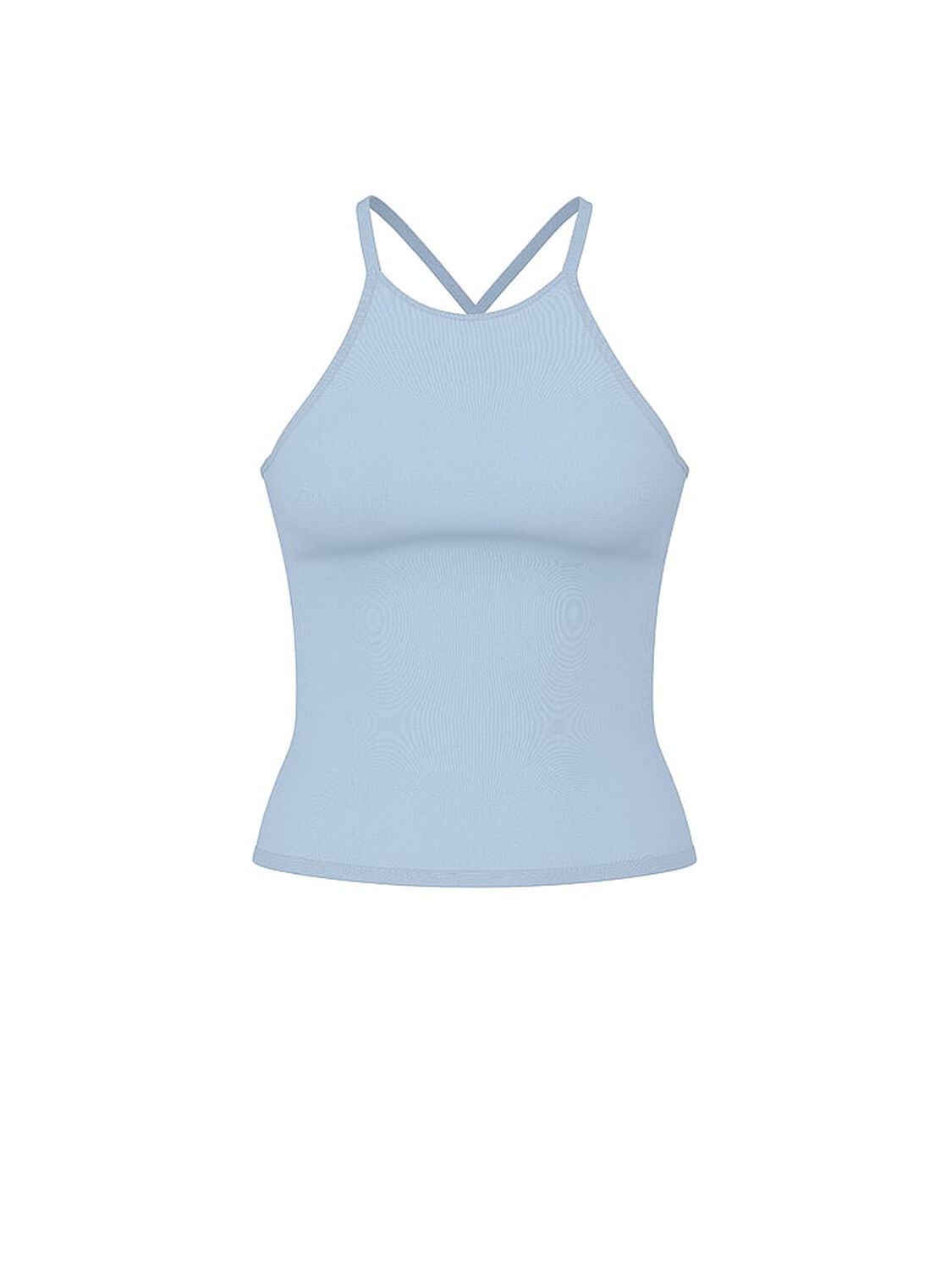 vs Pink Soft Modal High-Neck Bra Tank Icy Blue Santas Fave Bling 3 of 3 