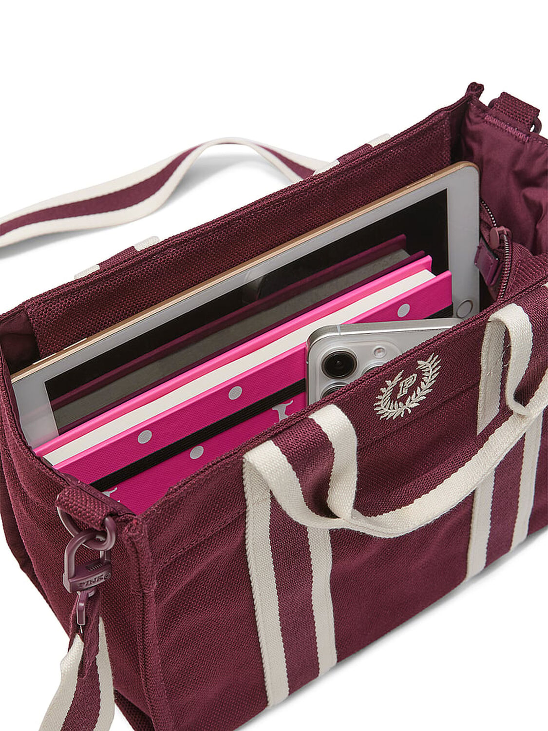 vs Pink Mini Crossbody Canvas Tote Bag Wild Rose 4 of 4 