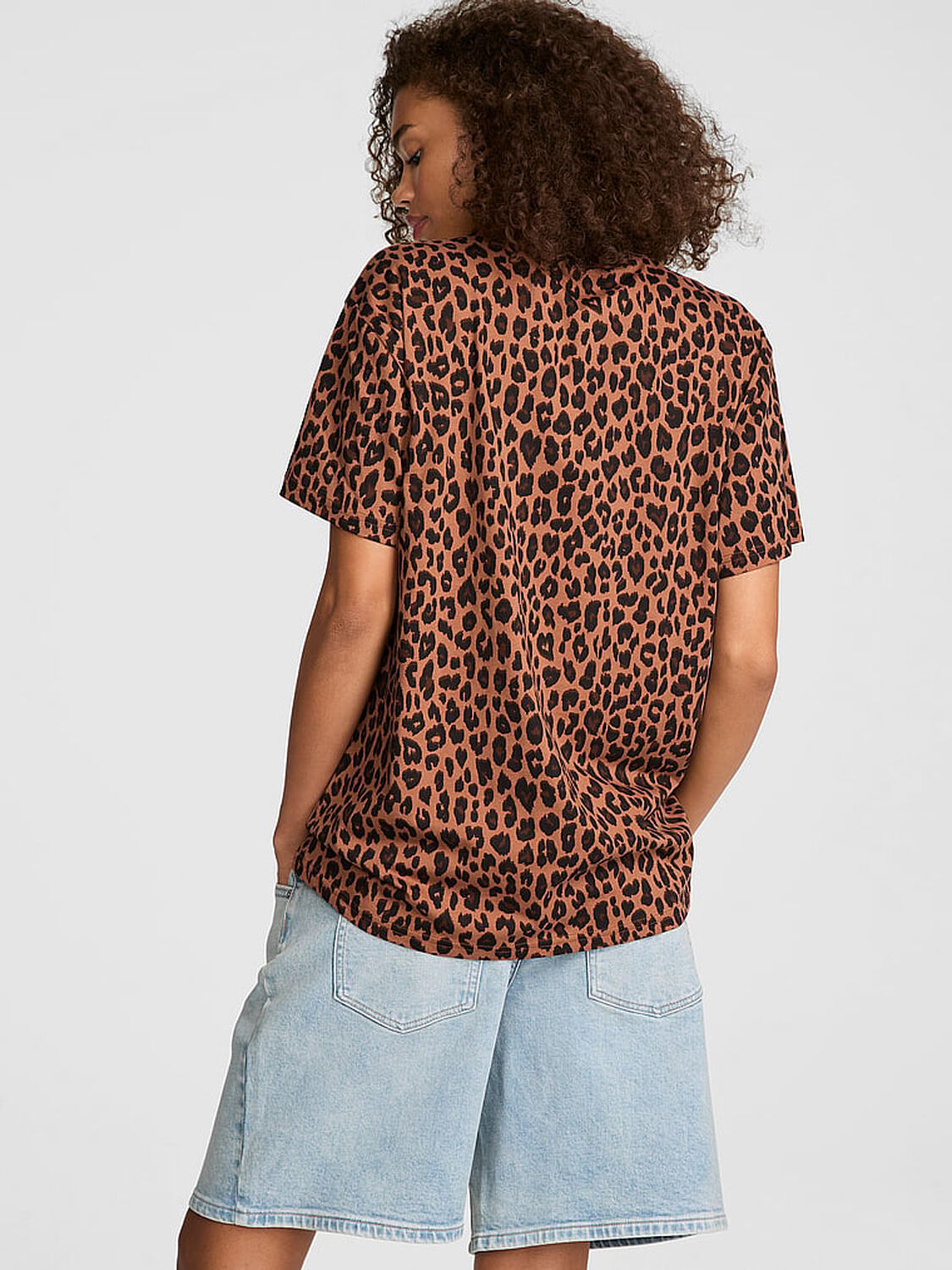 vs Pink Campus Cotton&trade; Tee Leopard 2 of 4 
