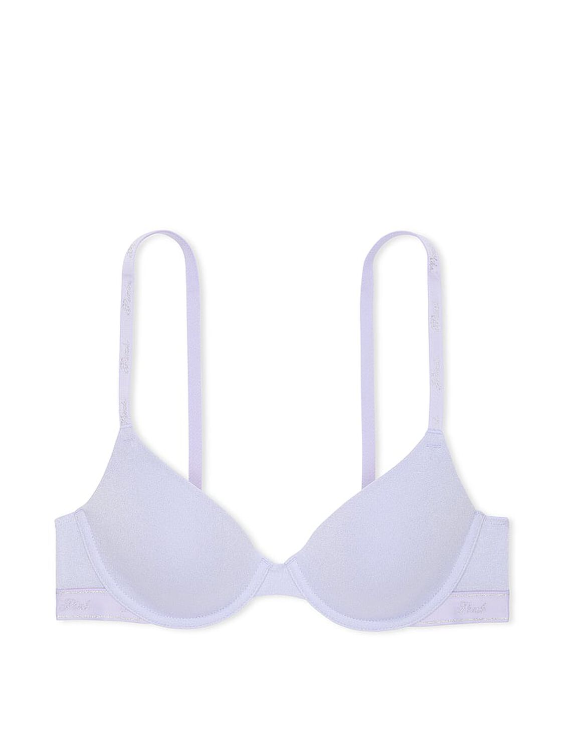 vs Pink Wear Everywhere Wear Everywhere Lightly Lined T-Shirt Bra Purple Cloud 3 of 5 