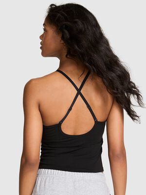 All-Day Cotton High-Neck Bra Tank