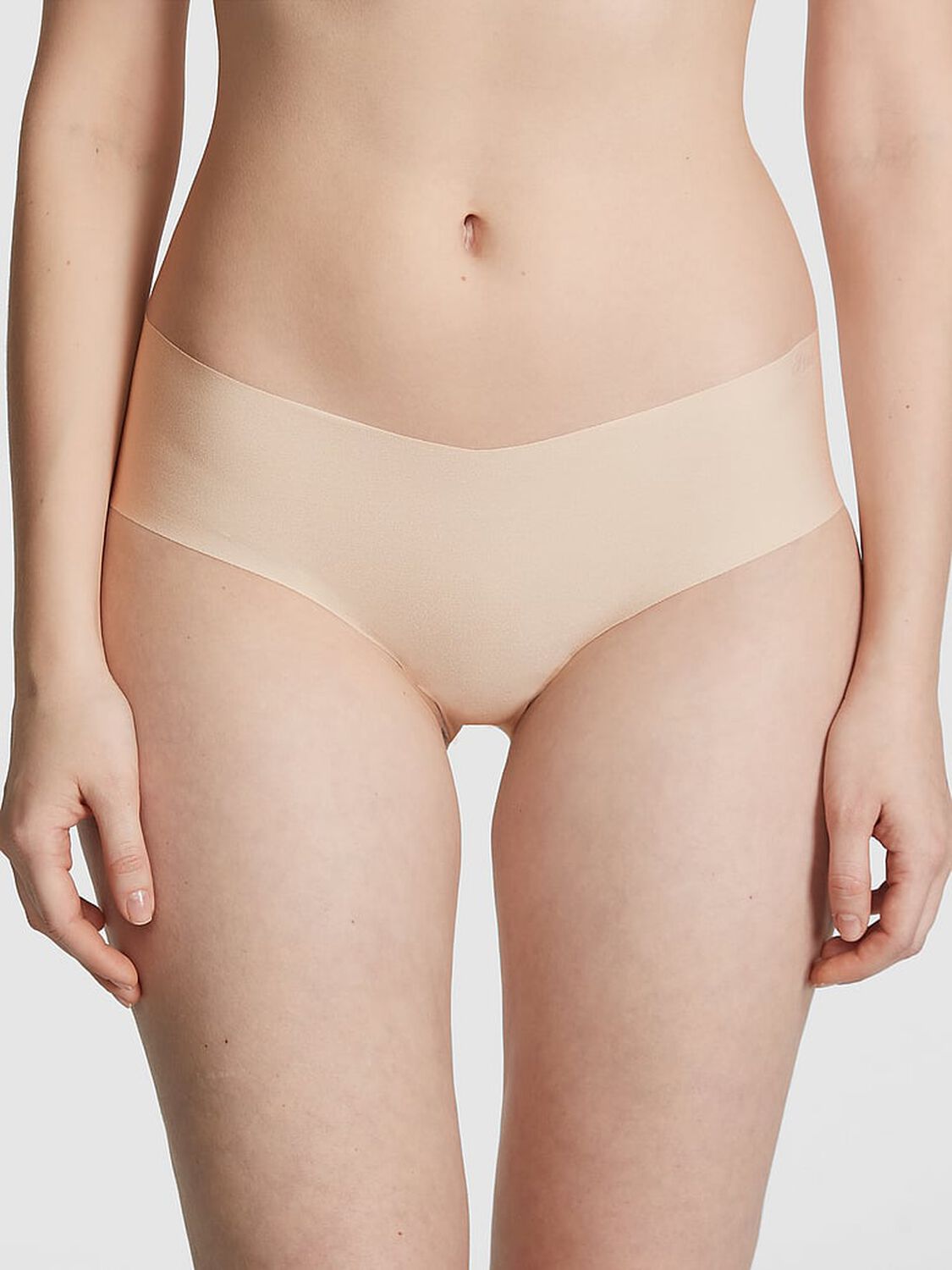 vs Pink No-Show Cheeky Panty Marzipan 1 of 3 