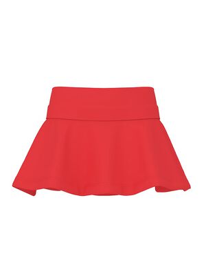 All-Day Cotton Foldover Skort