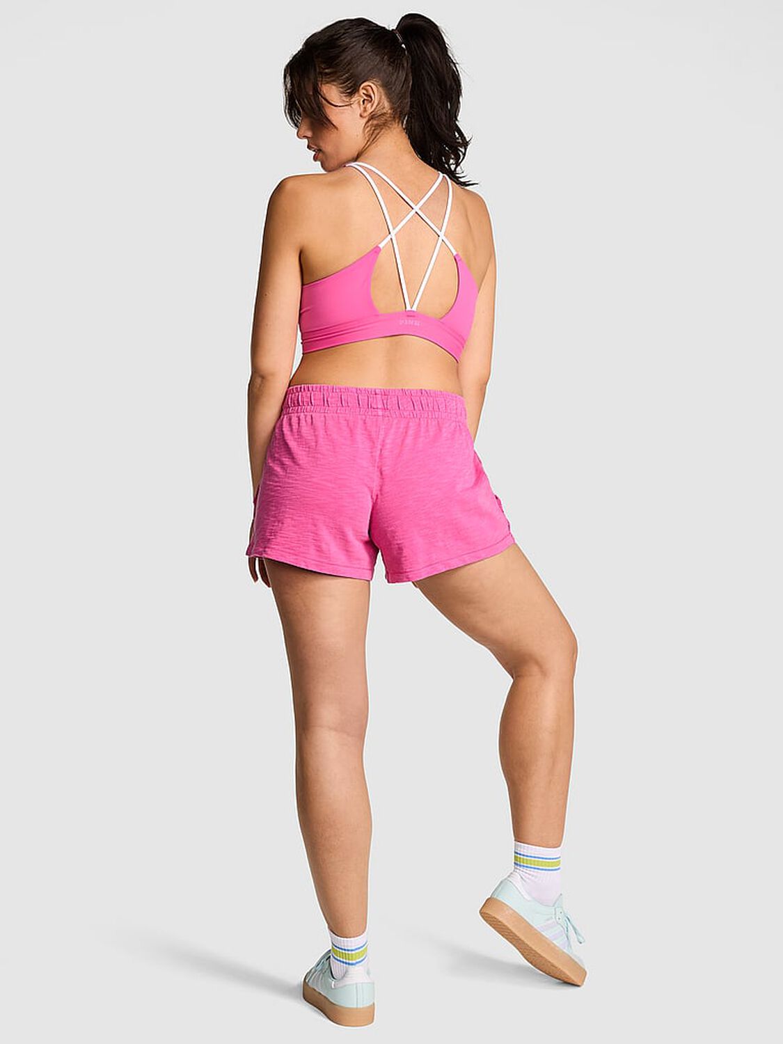 vs Pink Lightweight Lounge Shorts Pink Gossip 2 of 2 